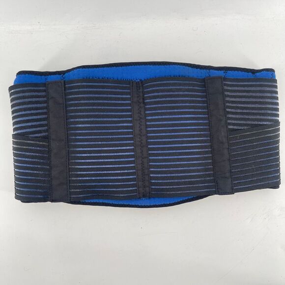 ACE Deluxe Back Stabilizer Black/Blue Unisex L/XL | Dual Strap Support Brace - Picture 11 of 13